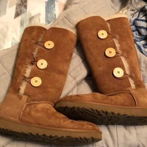 UGG® Bailey Suede Button Triplet II Boots